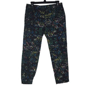 Derek Lam Design Nation Rio Pants Ankle Crop Nightshade Multi Organic Cotton 6